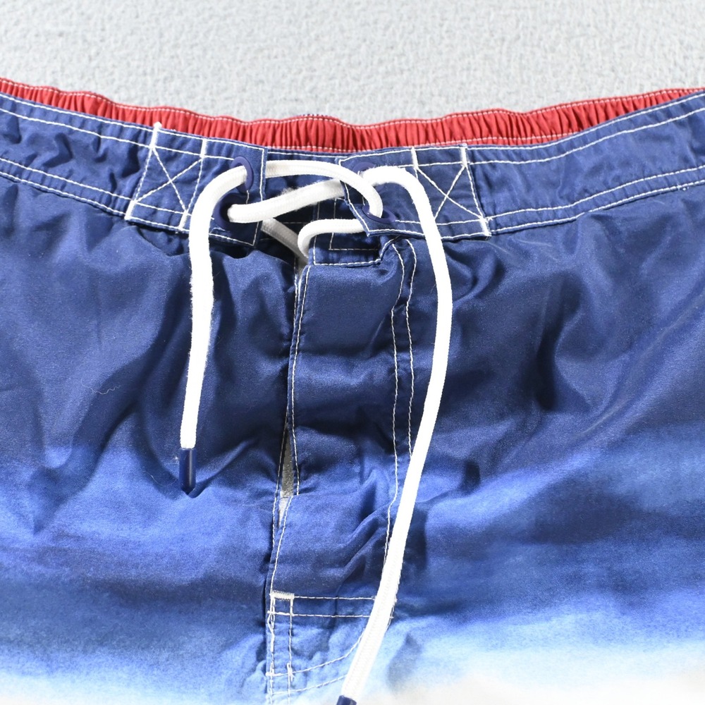 Polo Ralph Lauren Mens Ombre Americana Swim Trunks XXL Red White Blue USA - Picture 4 of 12